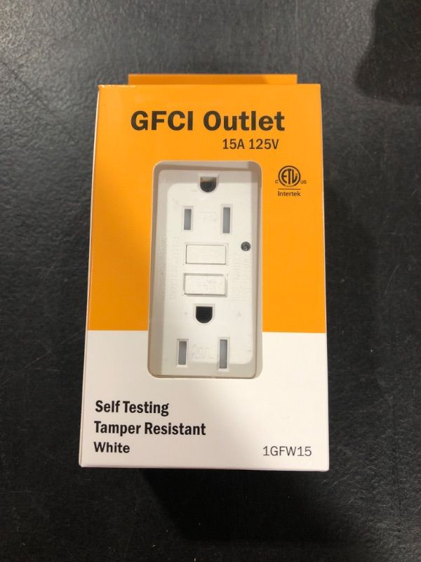 Photo 1 of Ground Fault Circuit Interrupter 15A Tamper Resistant Self Testing