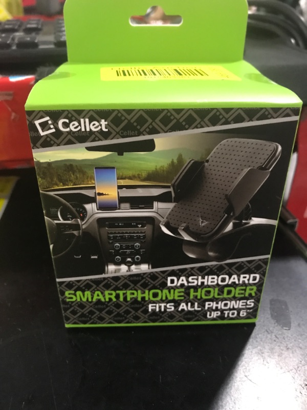 Photo 2 of dash board phone mount by cellet | smartphone holder, phone mount, clip phone mount, universal phone mount w/ 360 degree rotati