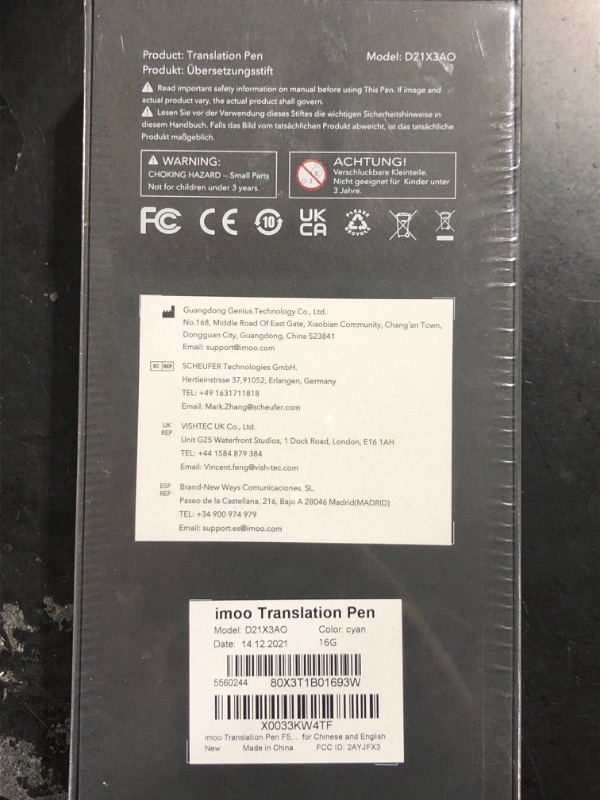 Photo 7 of imoo Translation Pen F5, Kids Reliable Chinese Learning Partner, Offline & WiFi Translator Device with Word and Sentence Translation for Chinese and English