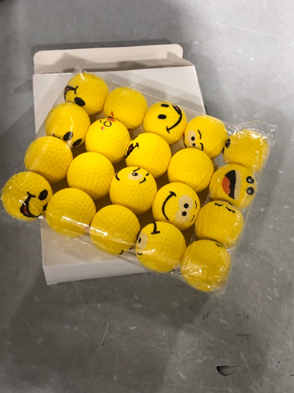 Photo 1 of 20 Pieces Mini Golf Stress Ball Golf Party Favors 1.57 Inch Yellow Foam Golf Practice Balls Sports Stress Balls for Kids Men Women School Carnival Reward, Golf Party Gift Bag Fillers