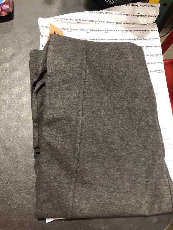 Photo 2 of Amazon Aware Women's Ponte Knit Slim Pant 5X Charcoal Heather