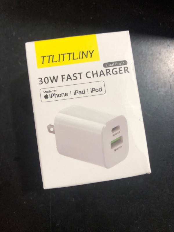 Photo 2 of 30W USB C Wall Charger Apple Watch Fast Charger Block PD QC 3.0 PPS Dual Port Type C Charger for iPhone 14/13/12/11 Pro Max, Apple Watch Series 8 7 6, iPad, MacBook, Samsung S23 S22, Pixel 6/7 Pro