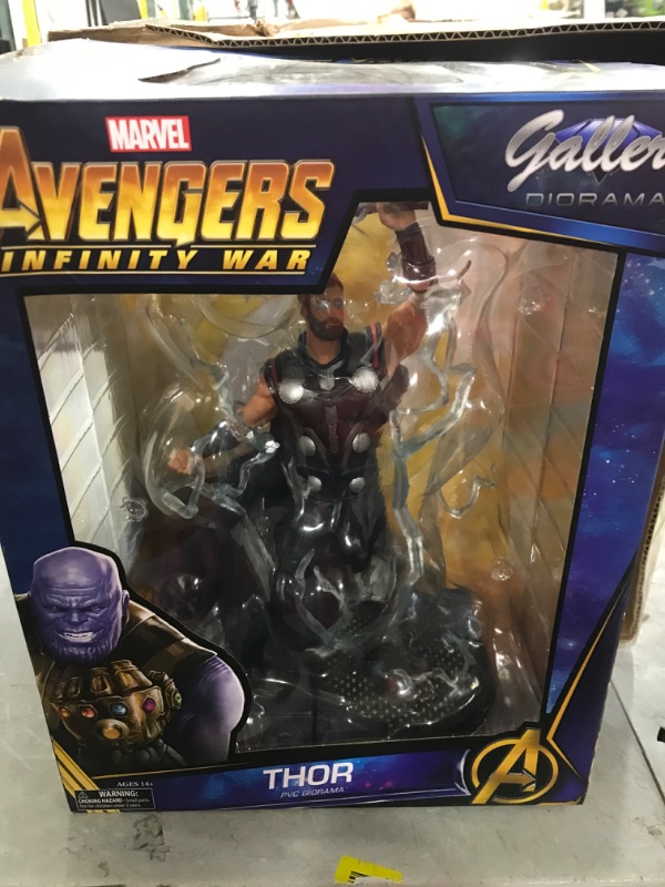 Photo 2 of  Marvel Gallery: Avengers Infinity War Movie Thor PVC Diorama Figure, Standard, Black