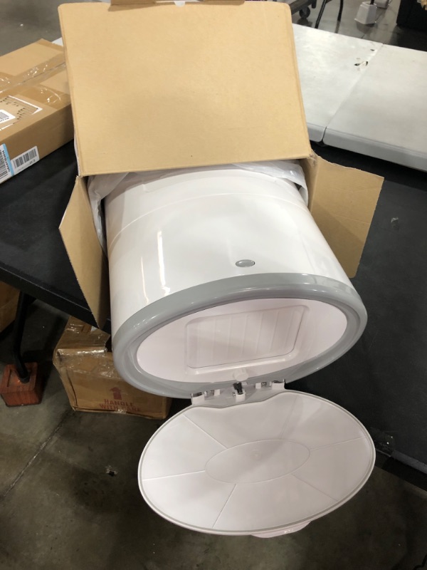 Photo 2 of Dekor Plus Hands Free Diaper Pail - White