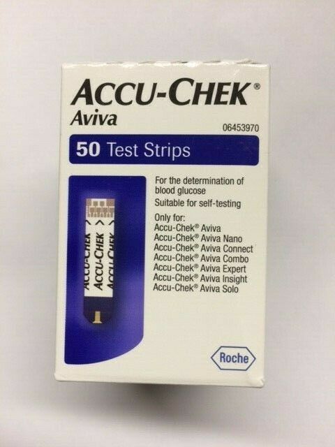 Photo 1 of Accu-Chek Aviva Diabeic Blood Glucose 50 Test Strips Exp. 01-23 FREE SHIPPING
