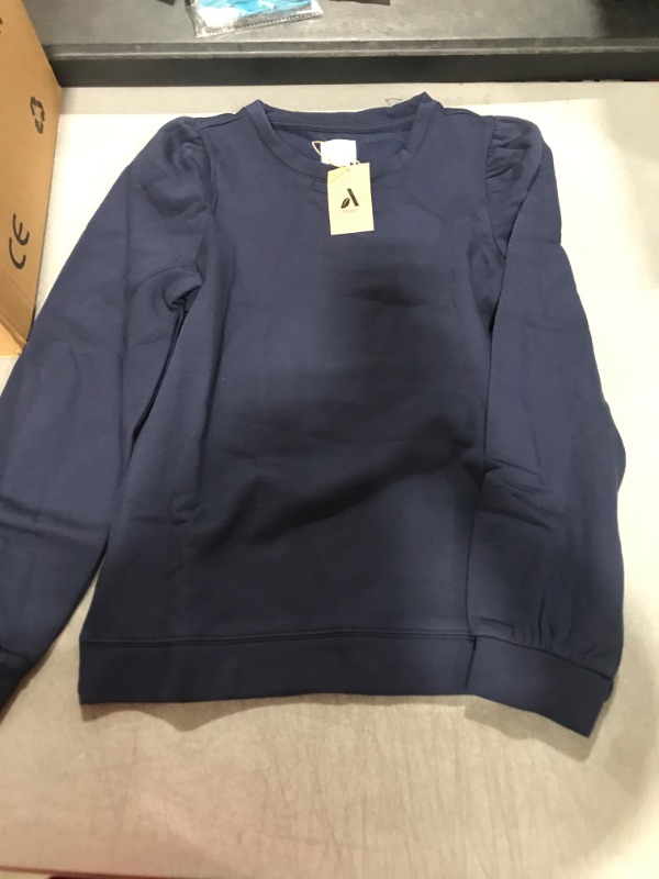 Photo 2 of Amazon Aware Women's Puff Sleeve Sweatshirt (Available in Plus Size) XX-Small Navy