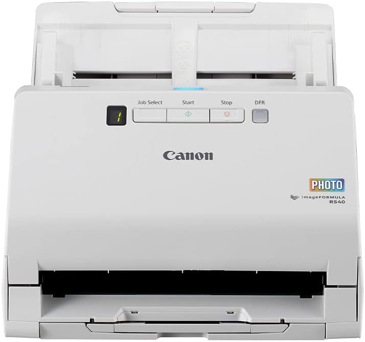 Photo 1 of Canon imageFORMULA RS40 Photo and Document Scanner, with Auto Document Feeder | Windows and Mac | Scans Photos - Vibrant Color - USB Interface - 1200 DPI - High Speed - Easy Setup
