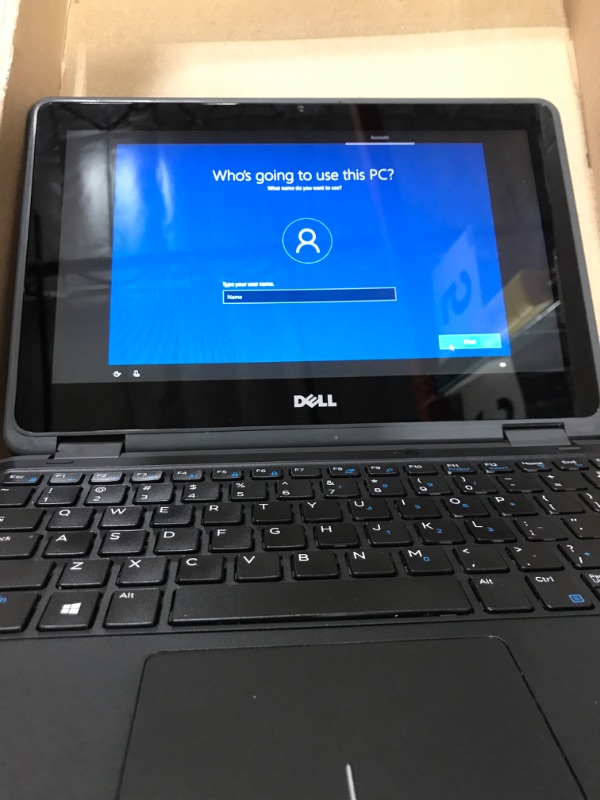 Photo 4 of DELL Latitude 3189 Intel Pentium N4200 (1.1 GHz) 4 GB Memory 128 GB SSD Intel HD Graphics 505 11.6" Touchscreen 1366 x 768 Convertible 2-in-1 Laptop Windows 10 Pro 64-Bit (Renewed)- SCRATCHES AND SCUFF AROUND COMPUTER- POWER BUTTON SLIGHTLY DAMAGED 