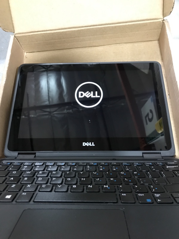 Photo 3 of DELL Latitude 3189 Intel Pentium N4200 (1.1 GHz) 4 GB Memory 128 GB SSD Intel HD Graphics 505 11.6" Touchscreen 1366 x 768 Convertible 2-in-1 Laptop Windows 10 Pro 64-Bit (Renewed)- SCRATCHES AND SCUFF AROUND COMPUTER- POWER BUTTON SLIGHTLY DAMAGED 