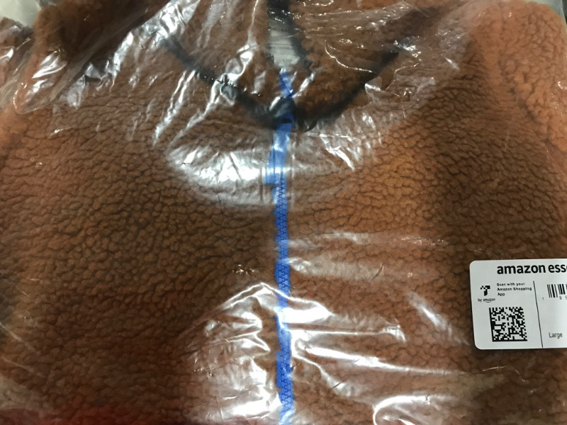 Photo 1 of Amazon Essentials Boys and Toddlers' Polar Fleece Lined Sherpa Full-Zip Jacket Large Light Brown