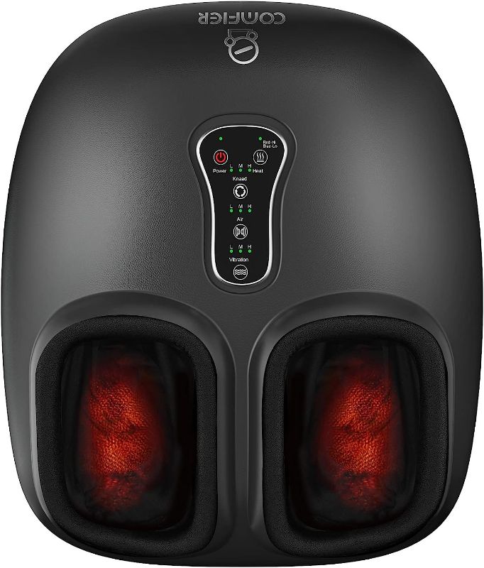 Photo 1 of COMFIER Shiatsu Foot Massager with Heat, Vibration,Rolling Compression Feet Massager Machine for Plantar Fasciitis,Neuropathy Pain,Gifts for Her,Him Fits Size up to 13“ Multiple Modes
