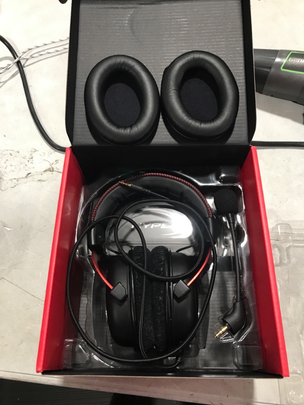 Photo 2 of HyperX Cloud II - Gaming Headset, 7.1 Surround Sound, Memory Foam Ear Pads, Durable Aluminum Frame, Detachable Microphone, Works with PC, PS5, PS4, Xbox Series X|S, Xbox One – Red Red Wired Cloud II