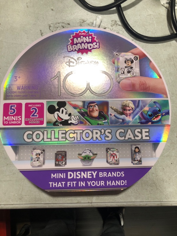 Photo 2 of Mini Brands Disney 100 Platinum Collector's Case by ZURU with 2 Exclusive Minis, Platinum Minis, Celebrate Disney 100 Collector Case
