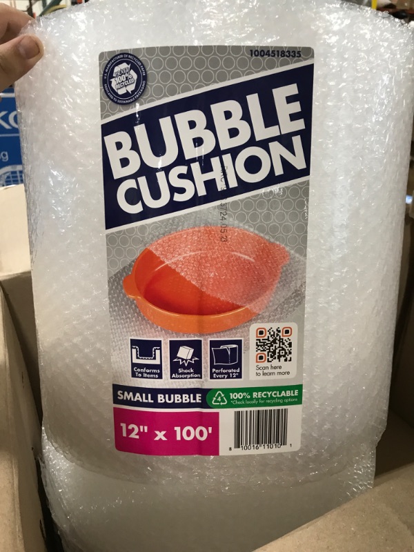 Photo 3 of 100' x 12" x 3/16" small bubble, bubble wrap perforated every 12" (SET OF 2)