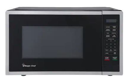 Photo 1 of 0.9 cu. ft. 900-Watt Countertop Microwave in Stainless Steel
