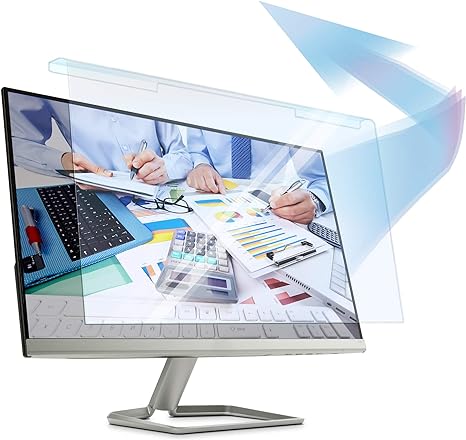 Photo 1 of Premium Anti Blue Light Screen Filter for 32 Inches Computer Monitor, Screen Filter Size is 17.3" Height x29 Width, Blocks Harmful Blue Light, Reduce Digital Eye Strain Help Sleep Better