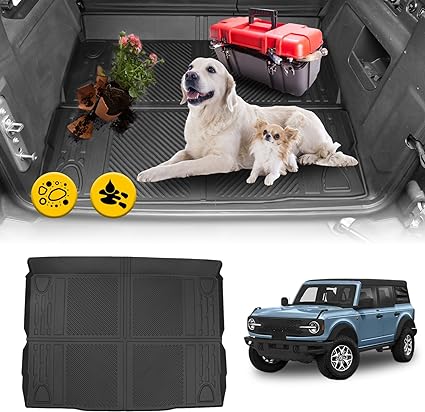 Photo 1 of 
Roll over image to zoom in
2023 Upgraded AUXITO Trunk Cargo Liner Non-Slip TPE Mat for Ford Bronco 4-Door 2021 2022 2023, All-Weather Protection Accessories