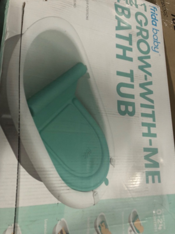 Photo 1 of 4-in-1 Grow-with-Me Bath Tub by Frida Baby Transforms Infant Bathtub to Toddler Bath Seat with Backrest for Assisted Sitting in Tub