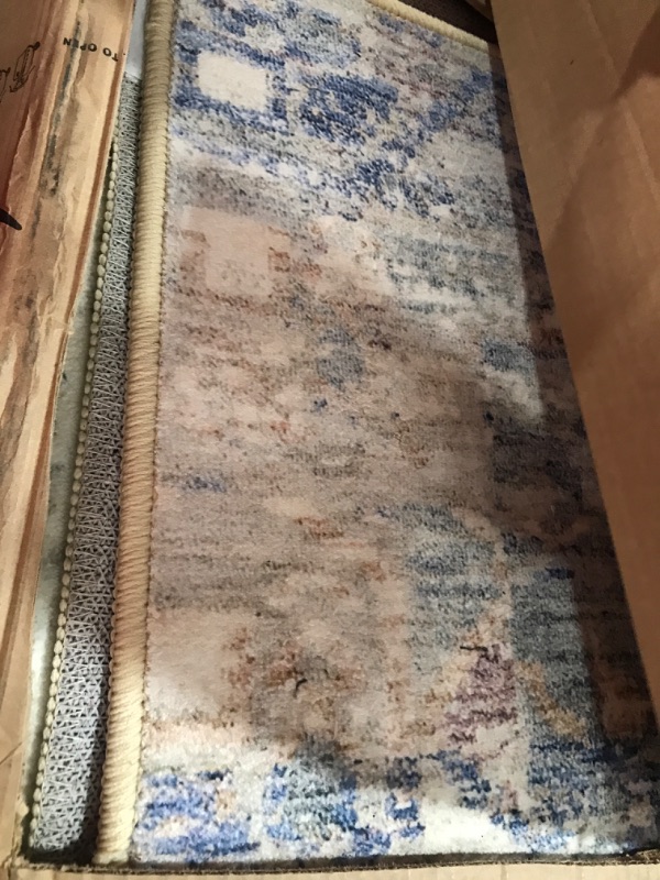 Photo 2 of 4620 Distressed Cream 3'11x5'3 Area Rug Carpet Large New 4' x 5' Cream