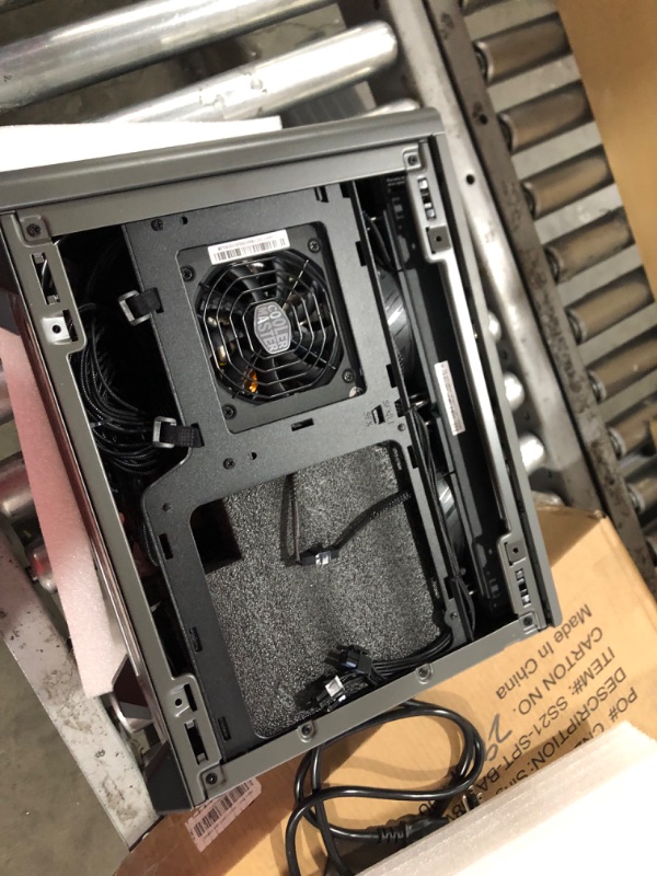 Photo 5 of Cooler Master NR200P MAX SFF Small Form Factor Mini-ITX Case with Custom 280mm AIO, 850W SFX Gold PSU, Triple-slot GPU, Premium PCIe Gen4 Riser, Tempered Glass or Vented Panel Option Black/Grey NR200P MAX