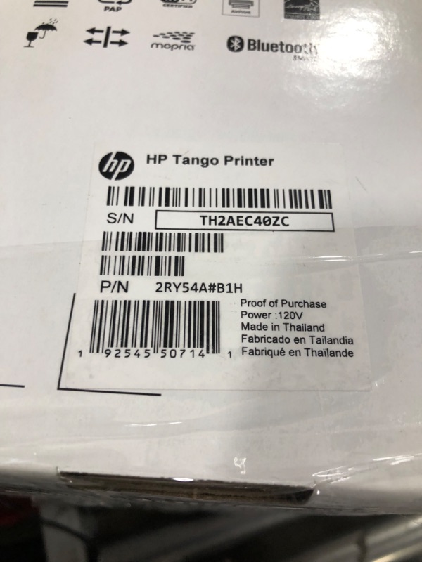 Photo 3 of HP - Tango Wireless Instant Ink Ready Inkjet Printer - Wisp Gray