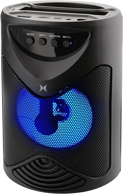 Photo 1 of 
Roll over image to zoom in
Xtreme Bluetooth Nebula LED Lightshow Speaker, Connects to Compatible Devices, Multicolor RGB Display, Portable, Rechargeable, Supports Micro-SD Cards/USB Flash Drives