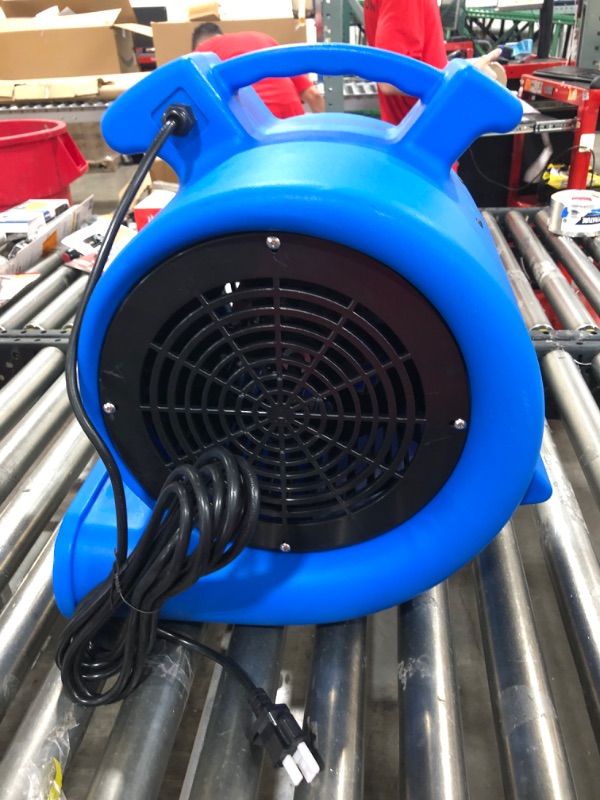 Photo 3 of Mounto 2-Speed 1/2HP 2200CFM Air Mover Floor Carpet Dryers (Blue)