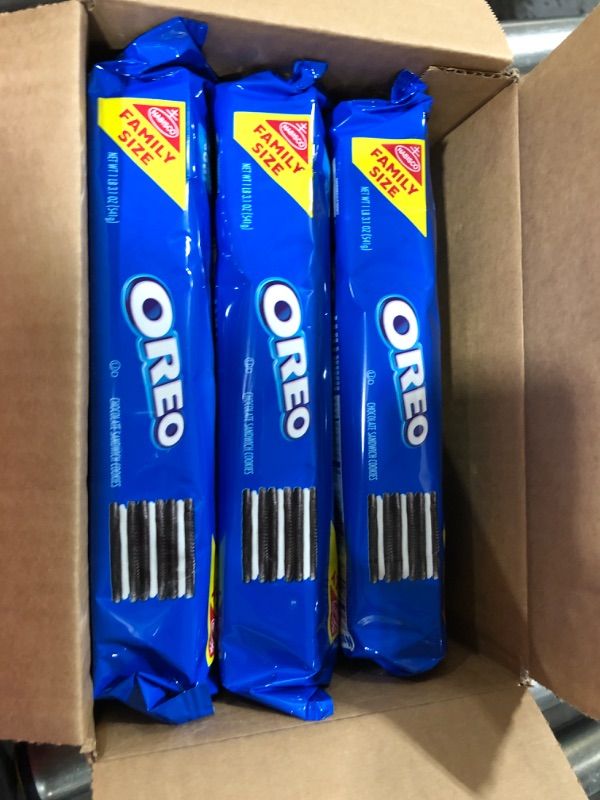 Photo 1 of OREO Chocolate Sandwich Cookies, Family Size, 3 Packs