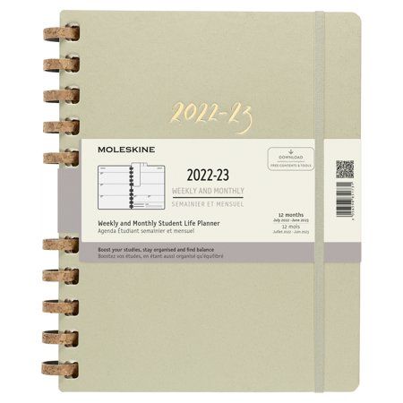 Photo 1 of Moleskine 2022-2023 Spiral Academic Planner, 12M, Extra Extra Large, Crush Kiwi, Hard Cover (8.5 X 11)
