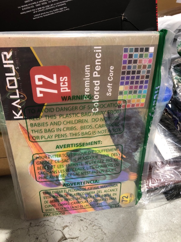 Photo 2 of KALOUR 72 Count Colored Pencils for Adult Coloring Books, Soft Core,Ideal for Drawing Blending Shading,Color Pencils Set Gift for Adults Kids Beginners