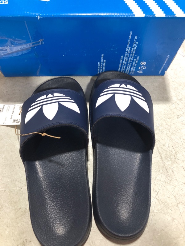 Photo 2 of adidas Originals Men's Adilette Lite Slide 7 Collegiate Navy/White/Collegiate Navy