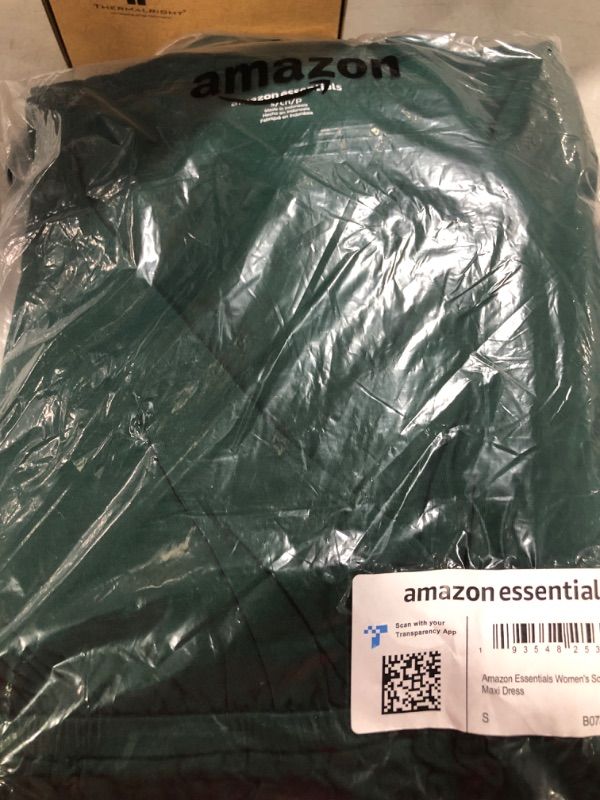 Photo 1 of Amazon Essentials Women's Waisted Maxi Dress (Available in Plus Size) Rayon Blend Jade Green Small
