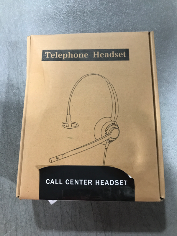 Photo 2 of Arama Phone Headset RJ9 with Noise Canceling Mic Telephone Headset Compatible with Polycom Mitel ShoreTel Plantronics Fanvil Alcatel-Lucent HUWEI NEC Siemens Aastra Landline Deskphones
