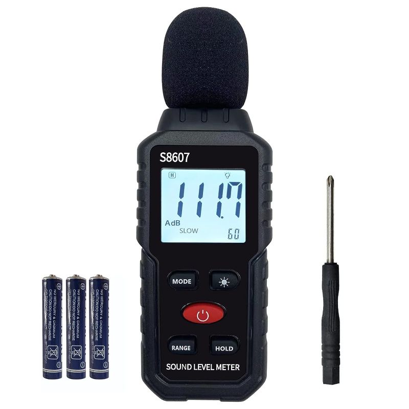 Photo 1 of Digital Sound Level Meter,Sound Meter for Classroom Home Street,30-130dBA dB Meter to Measure Noise,Noise Decibel Reader,Audio Sound Tester,Sound Testing equipmetent,Sound Measurement Device