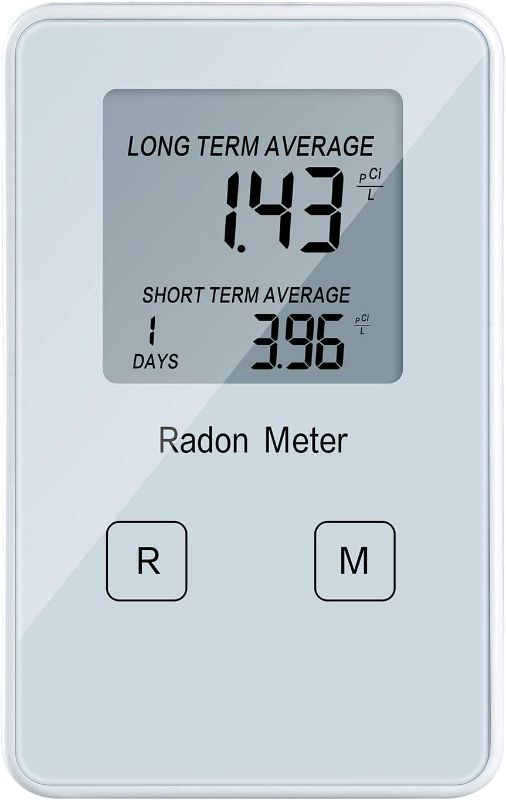 Photo 1 of Home Radon Detector, Portable Radon Meter, Long and Short Term Monitor, Rechargeable Battery-Powered, Radon Test Kit 
