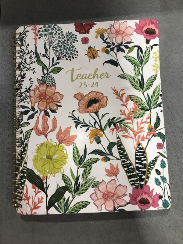 Photo 1 of Teacher Planner 2023-2024 - Lesson Planner 2023-2024, Jul. 2023 - Jun. 2024, 8'' x 10'', Lesson Plan Book, Weekly and Monthly Homeschool Planner, Academic Planner 2023-2024 with Inspirational Quotes