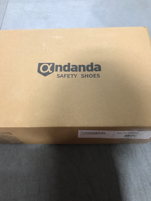 Photo 2 of ANDANDA Steel Toe Boots for Men Construction Work Boots Breathable Comfortable Indestructible Steel Toe Sneakers for Men Puncture Resistant Non Slip Work Shoes- 12 