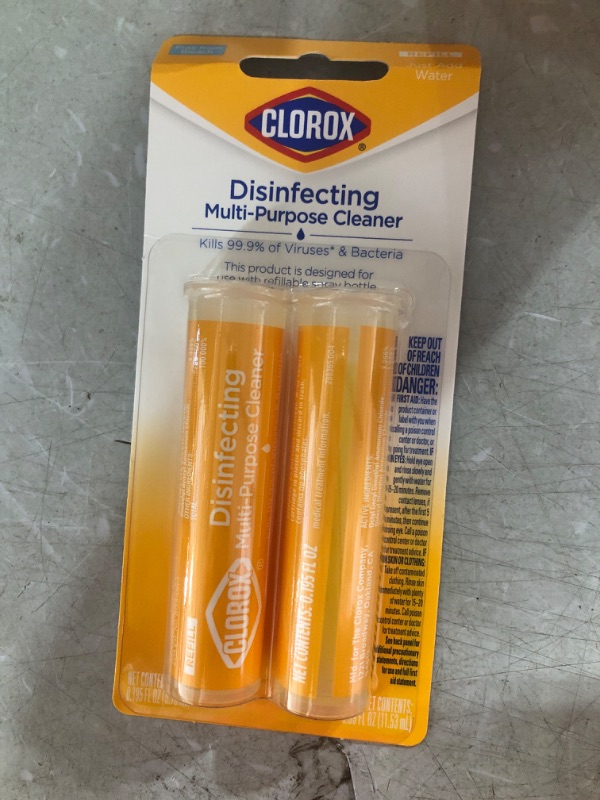 Photo 2 of Clorox Multi-Purpose Cleaning Refill Cartridge for Clorox Multi-Purpose Cleaning System, 2 Refill Cartridges, 0.66 Ounces 8 PACK 