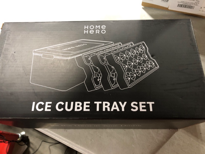 Photo 2 of 51-pcs Ice Tray - Ice Cube Trays for Freezer Set Of 3 Shapes with Lock Box - Ice Trays for Freezer, Silicone Ice Cube Tray, Silicone Ice Cube Molds, Round Ice Cube Mold, Ice Cube Molds For Cocktails Blue