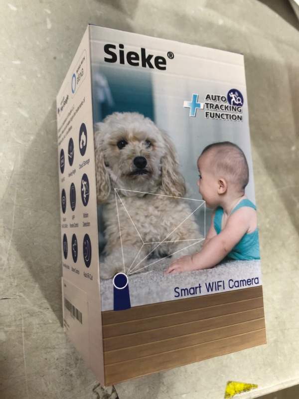 Photo 2 of Sieke 1080P Smart Two-Way Audio Video Baby Monitor Camera Phone Access with Movement Sensor Night Version Infrared Camera Work with Amazon Alexa Echo and App for Baby, Pets, Elderly