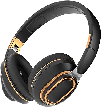 Photo 1 of E-SHIDAI Portable Wireless Headphones - Foldable Lightweight Over-Ear Headphones, Ergonomically Designed Bluetooth Headphones, Soft and Comfortable for Office, School, Travel, Sports(Black)
