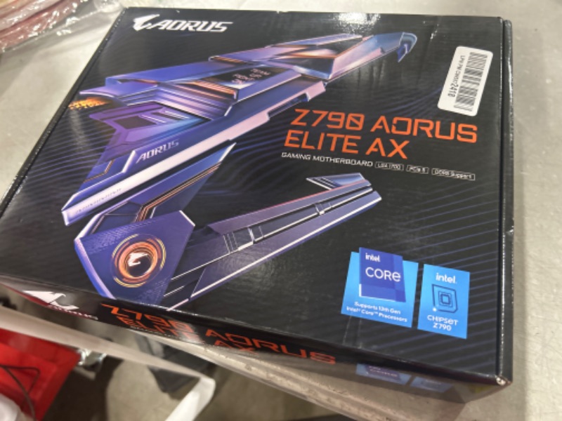 Photo 5 of GIGABYTE Z790 AORUS Elite AX (LGA 1700/ Intel Z790/ ATX/ DDR5/ Quad M.2/ PCIe 5.0/ USB 3.2 Gen2X2 Type-C/Intel WiFi 6E/ 2.5GbE LAN/Q-Flash Plus/PCIe EZ-Latch/Gaming Motherboard)