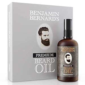 Photo 1 of Benjamin Bernard Premium Beard Oil Male Grooming Blend with Essential Oils, Vitamin E - Natural Hydrating Treatment - Facial Hair Shaping Serum Softener for Men - Tobacco Vanille - 3.38 fl.oz
