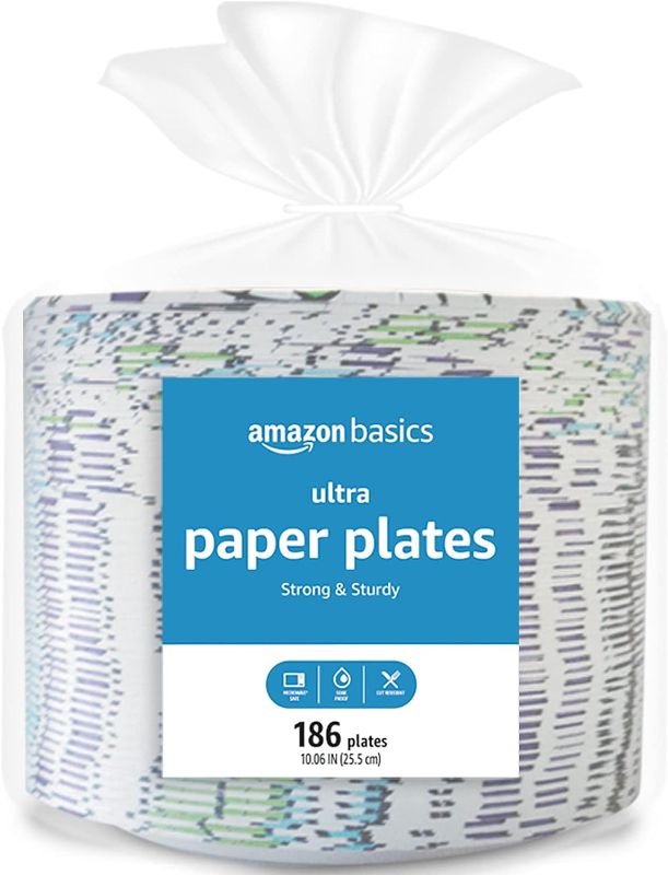 Photo 1 of Encore Ultra Paper Plates, 186 Count (Pack of 2)