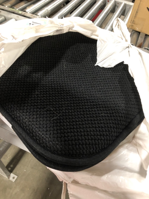 Photo 2 of 4 Pack Memory Foam Honeycomb Nonslip Back 16" x16" Chair/Seat Cushion Pad Black 4 Count (Pack of 1)