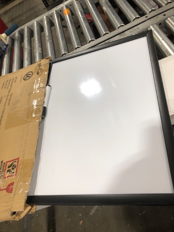 Photo 2 of U Brands Magnetic Dry Erase Board, 17 x 23 Inches, Black Wood Frame (307U00-01) 23'' x 17''