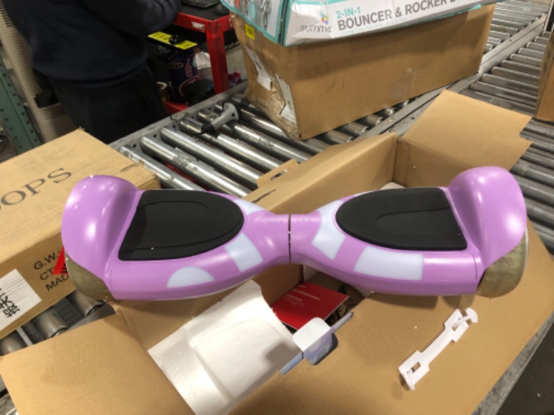 Photo 2 of Jetson All Terrain Light Up Self Balancing Hoverboard with Anti-Slip Grip Pads, for riders up to 220lbs Purple