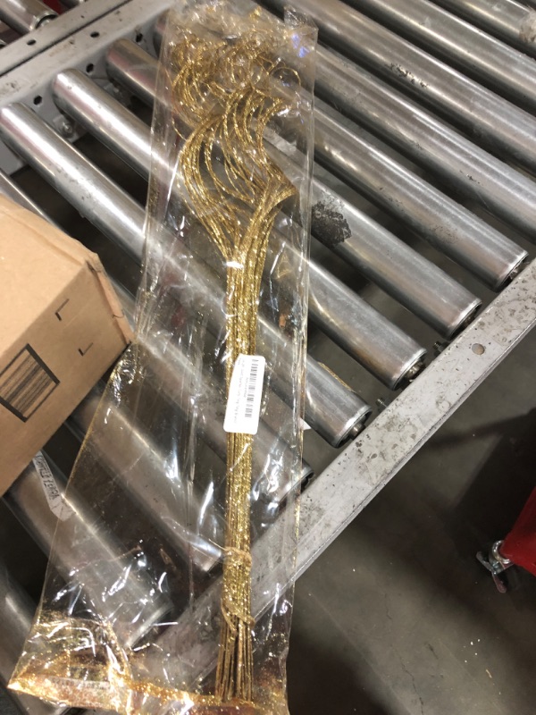 Photo 2 of 24-28" Gold Sparkle Curly Ting Ting Branch