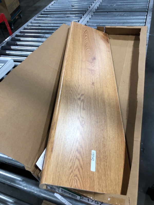 Photo 3 of "Woodhut Canada Red Oak Stair Treads - Hardwood Stair Treads Retrofit - Stair Caps to Renovate Stairs with Elegance - Unfinished Stair Treads - Reduces Slips and Easy to Clean " (48 Inch, Red Oak)
