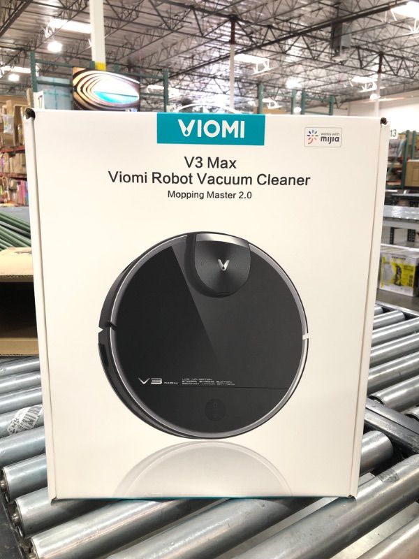 Photo 1 of VIOMI V3 Max Robot Vacuum and Mop Combo with Smart Mapping Technology, 2700Pa Robot Vacuum Cleaner Work 300mins with Alexa/Google, Lidar Navigation Robotic Vacuums Cleaner for Pet Hair, Carpets,Floor